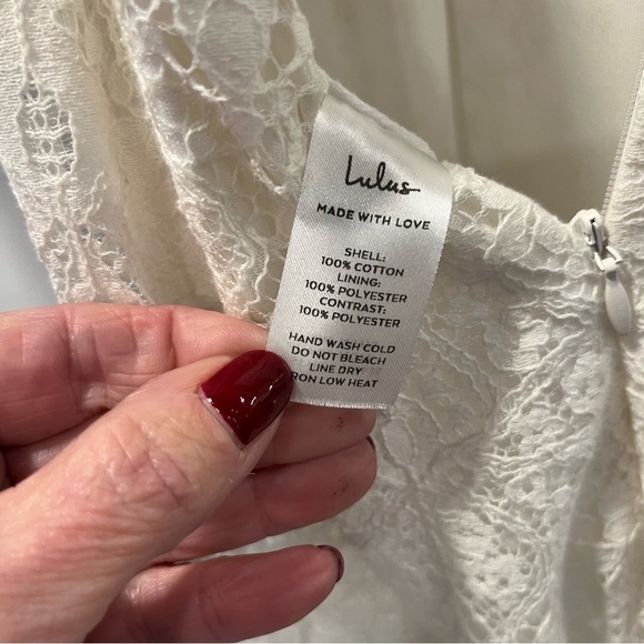 Lulu’s White Glorious Love Lace V-neck Jumpsuit - Picture 12 of 13